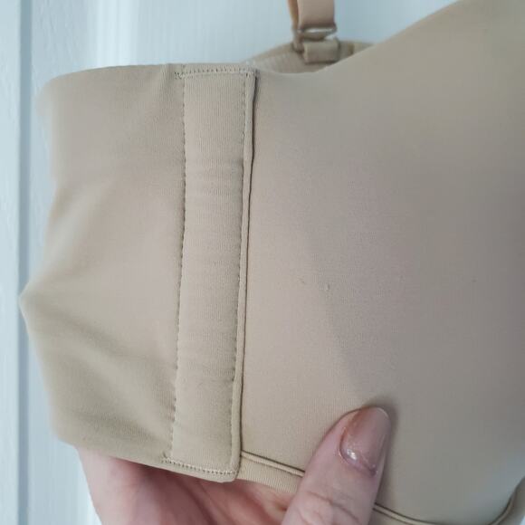 Cacique Tan Smooth Multi-Way Boost Strapless Bra 44B Neutral Comfort Support - Picture 7 of 16
